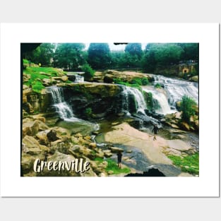 Photo of Greenville South Carolina skyline blue sky sunset USA city break Posters and Art